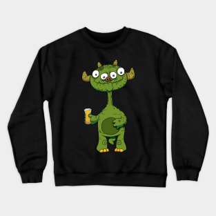 Goes Beer Monster Crewneck Sweatshirt